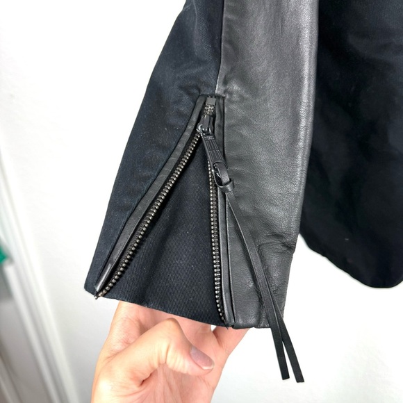 Diesel Black Leather Women's Jacket size S - Picture 4 of 8